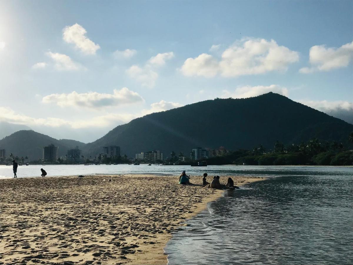 Apartamento Pe Na Areia Frente Para O Mar E Piscina Na Prainha คารากัวตาตูบา ภายนอก รูปภาพ