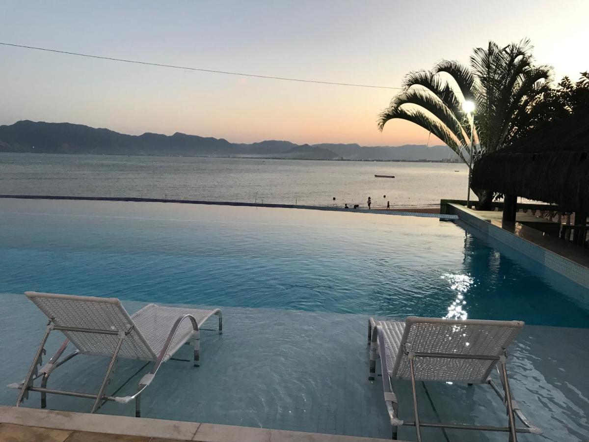 Apartamento Pe Na Areia Frente Para O Mar E Piscina Na Prainha คารากัวตาตูบา ภายนอก รูปภาพ